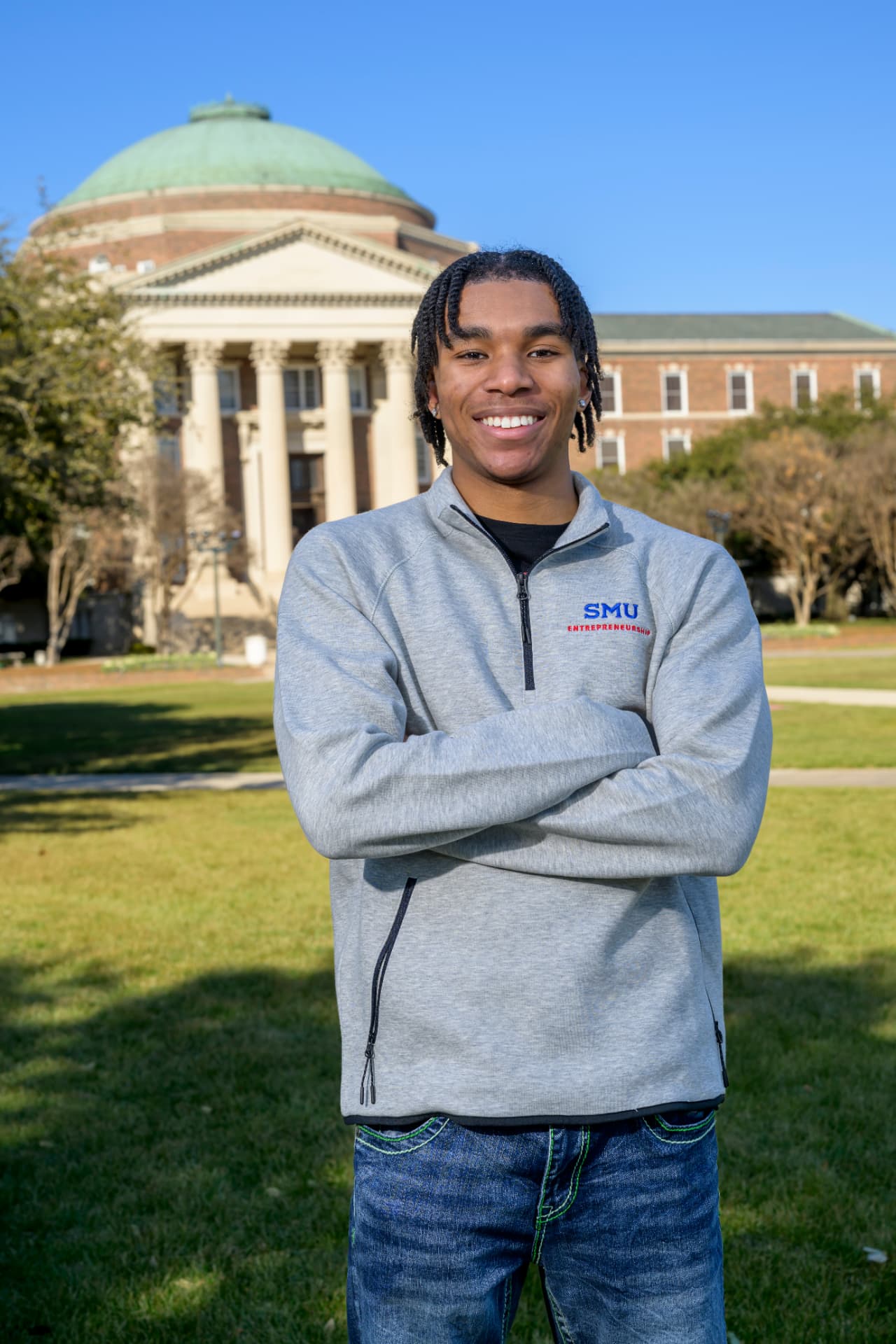 HEMISPHIR founder Travis Pryor on the SMU campus